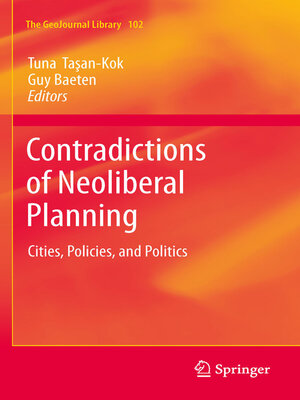 cover image of Contradictions of Neoliberal Planning
